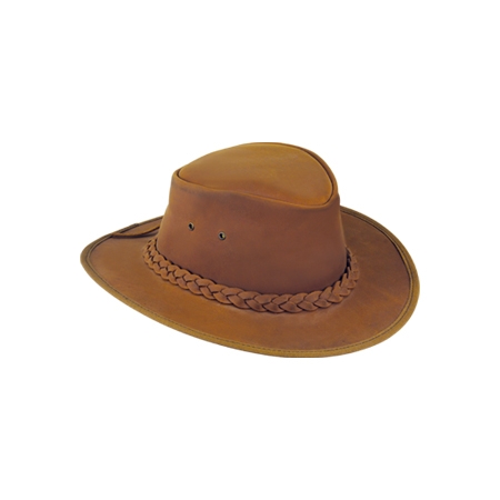 Leather Cow Boy Hat